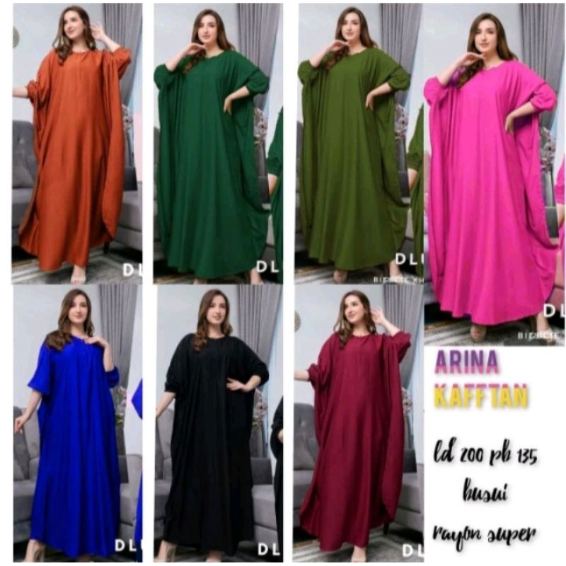 Gamis kaftan jumbo / gamis kaftan polos / gamis jumbo / gamis kaftan