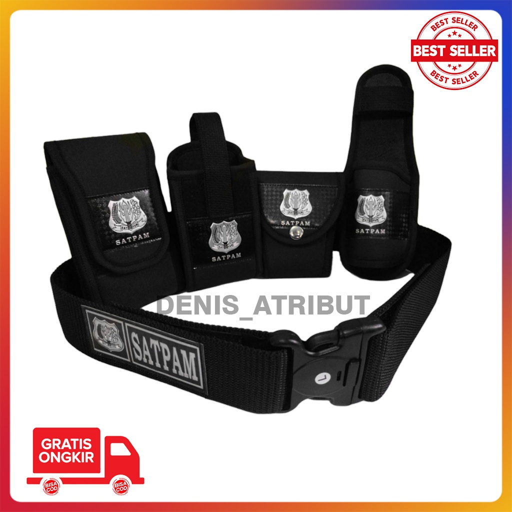Kopel Satpam Lengkap Kopel 1 Set perlengkapan satpam silver terbaru