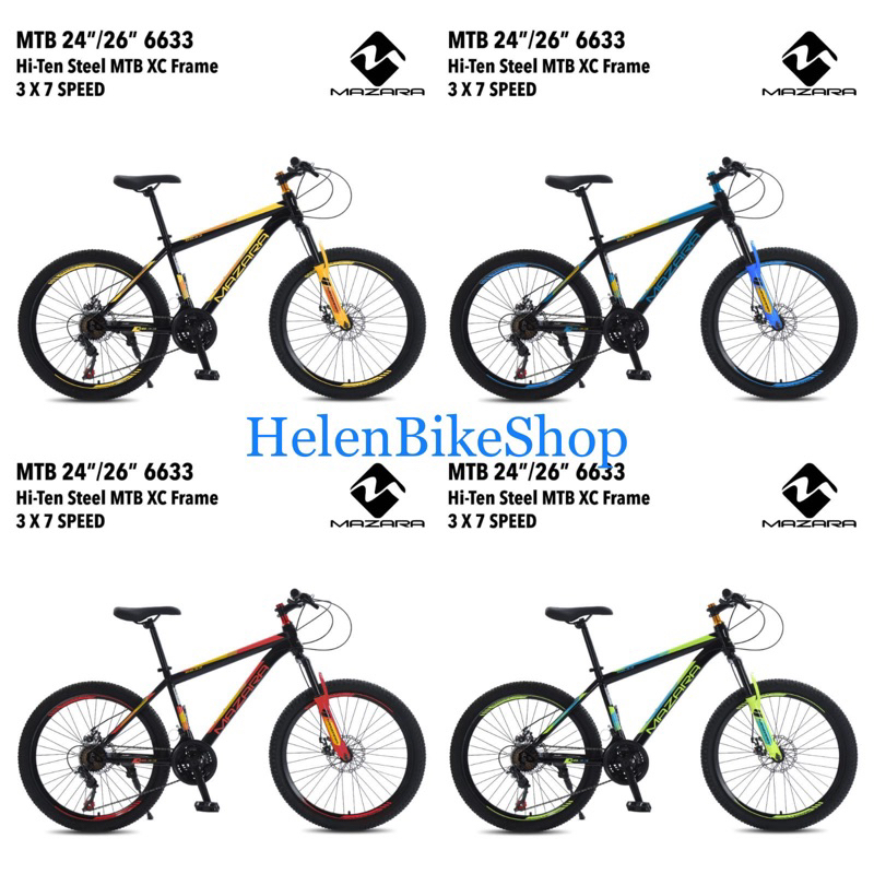 Sepeda Mtb 24 inch mazara By pacific (Bonus tempat Botol)