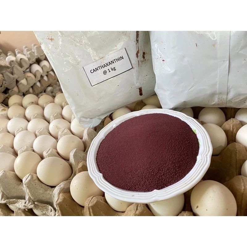 

CANTHAXANTHIN 10% UNTUK PEMERAH KUNING TELUR 100 gram