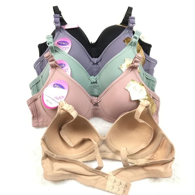 bra/bh fema  tanpa kawat super soft