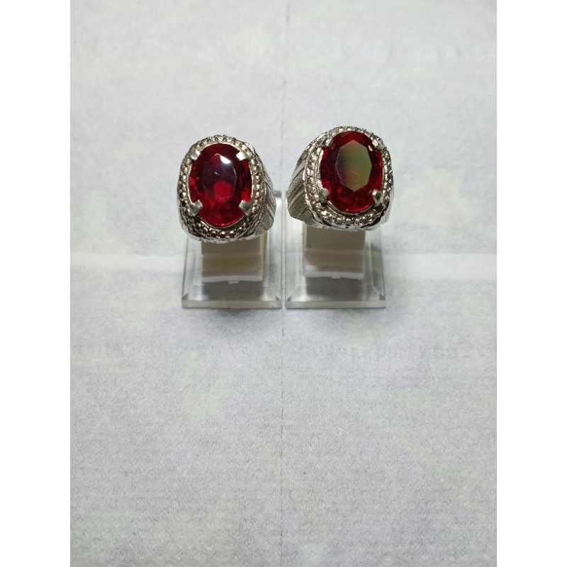 natural batu akik Natural Merah Siem Bangkok / Red Topaz