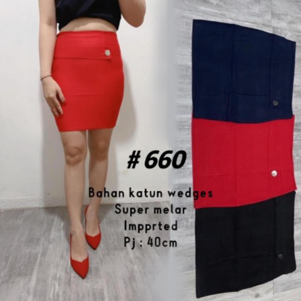 { THABI } MS 660 MINI ROK SEPAN / ROOK MINI / ROK SPAN WANITA / ROK SPAN PENDEK / SKIRT MIDI / ANDRO