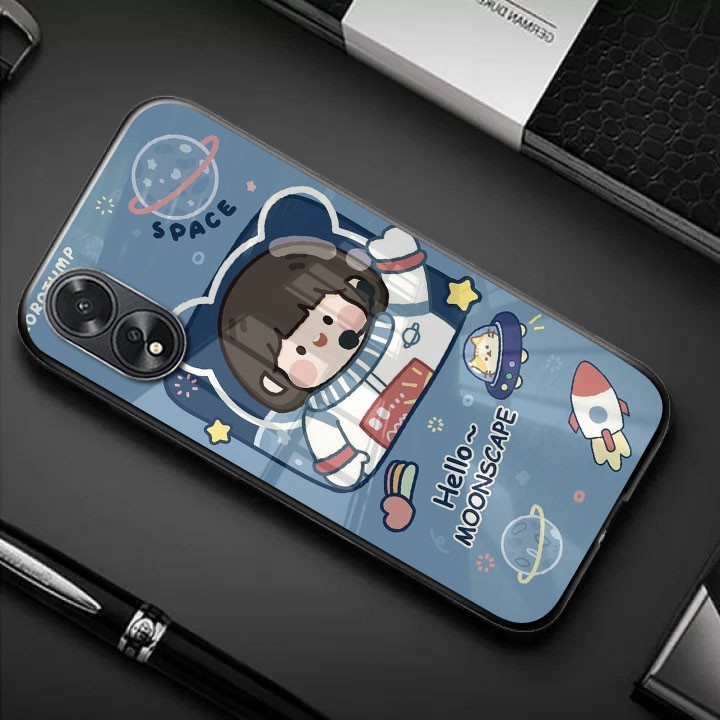 Softcase kaca Oppo A38 A18 - kesing hp Oppo A38 A18 - Case Oppo A38 A18 - Casing Oppo A38 A18 - Sili