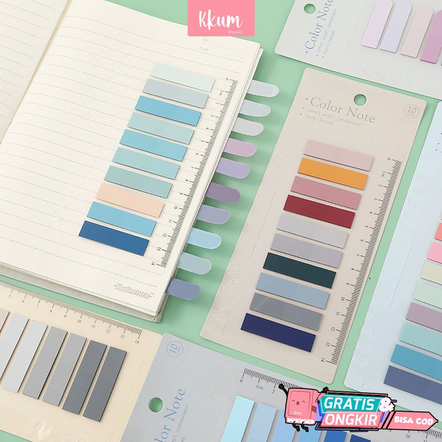 

Memo sticky notes macaron color/ Label stiker warna inner index