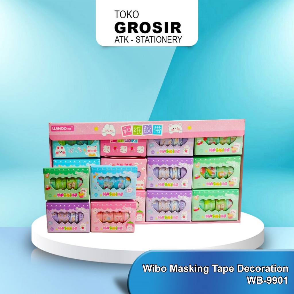 

MASKING TAPE WEIBO "MASKING" WB-9901 / WASHI TAPE LUCU ISI 4