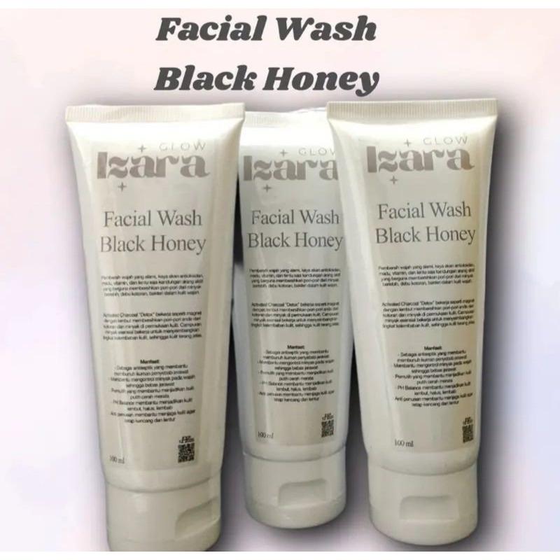 FACIAL WASH IZARA GLOW-  BLACK HONEY By izara Glow