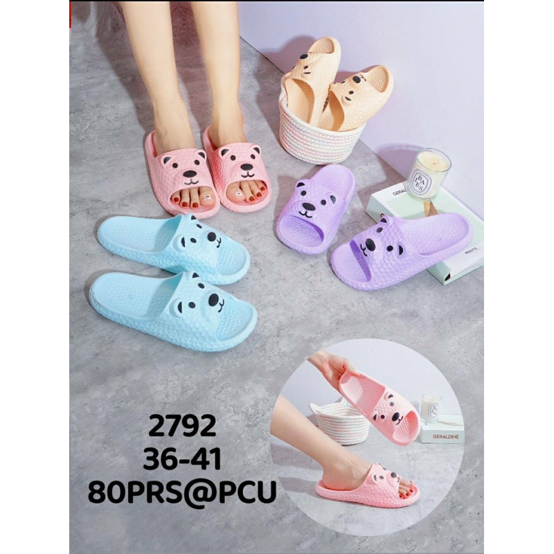 Sandal Selop Jelly Bear Laluna 2792/ Sandal selop jelly motif bear/ Sandal Selop Rumah Wanita bahan 
