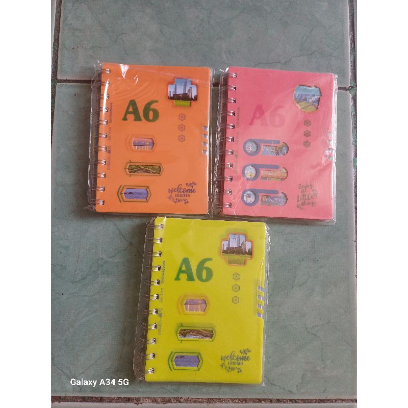 

BINDER COIL NOTEBOOK A6 [BUKU DIARI A6 SIZE]