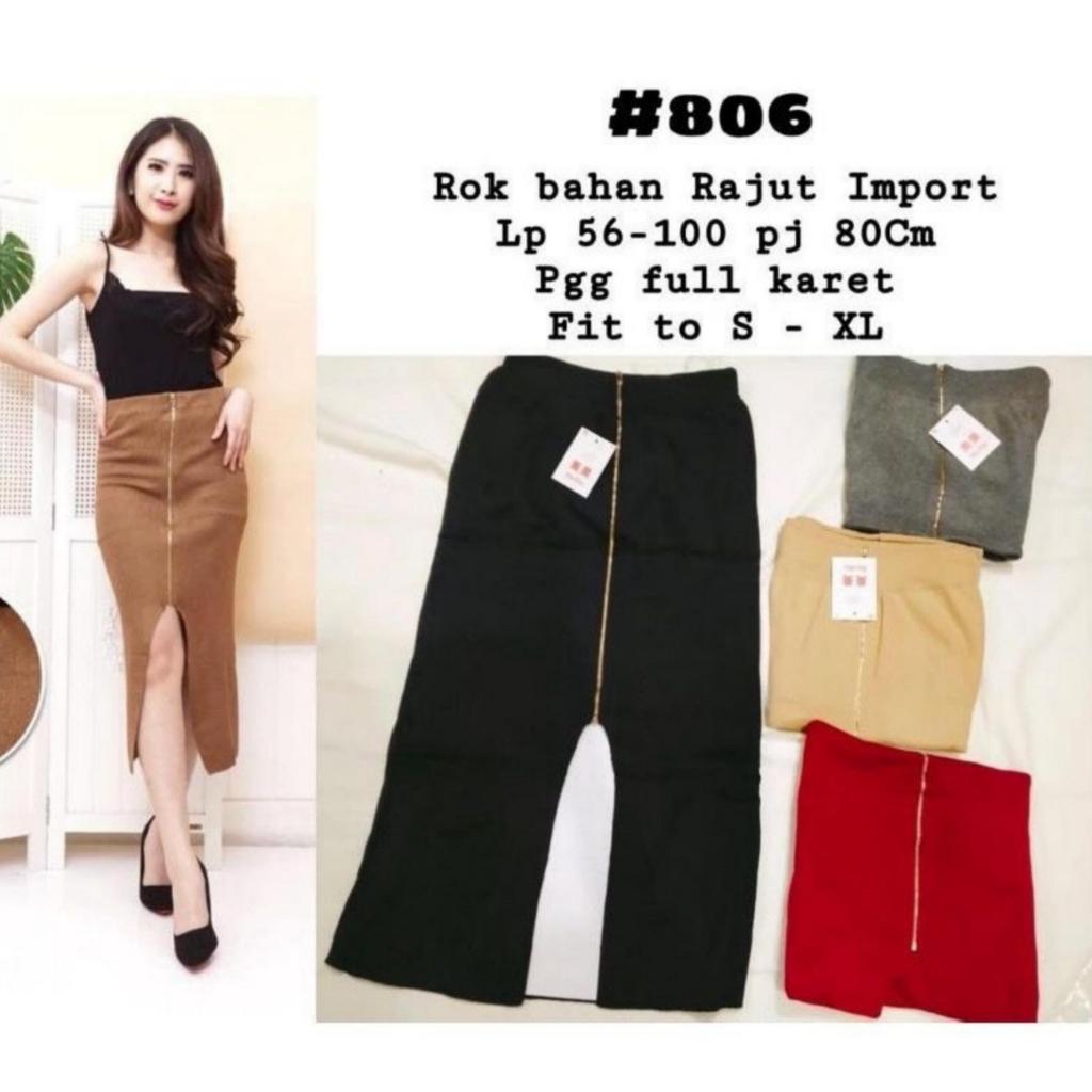 { THABI } MS 806 ROK RAJUT IMPORT / ROK SPAN RAJUT / ROK RAJUT PENDEK / ROK SEPAN / ROOK PENDEK WANI