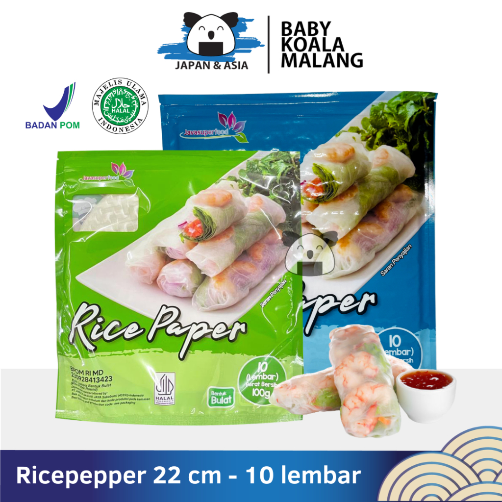 

JAVA SUPER FOOD Vietnam Rice Paper 22 cm 10 s | Kulit Lumpia Springrol.