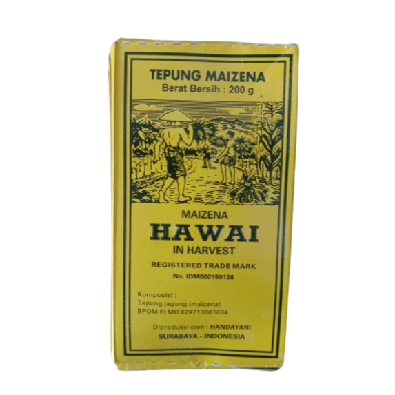 

Tepung Maizena Tepung Jagung Cap Hawai 200 gram