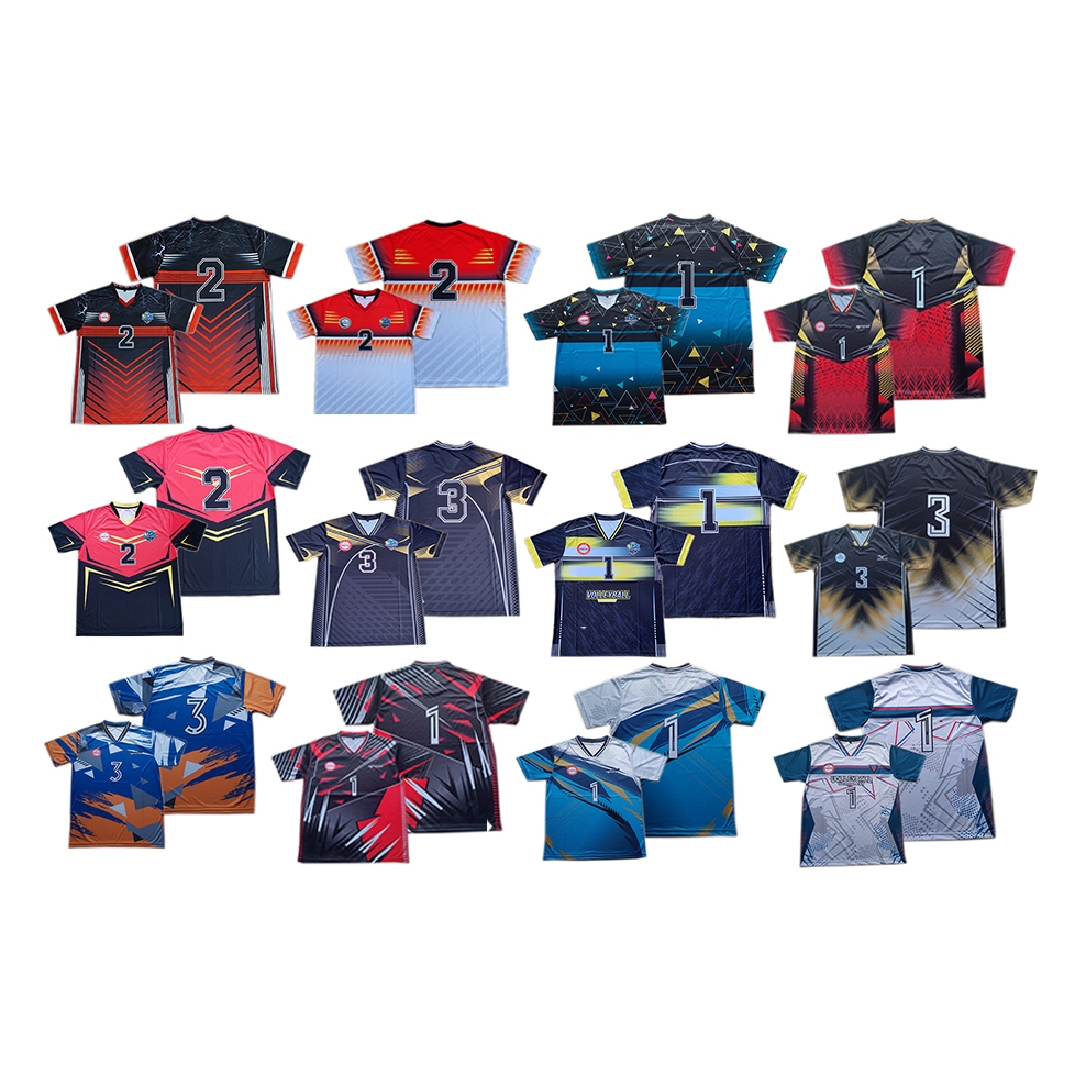 BISA COD baju kaos atasan jersey voli full printing atasan olahraga putra volleyball terbaru kaos vo