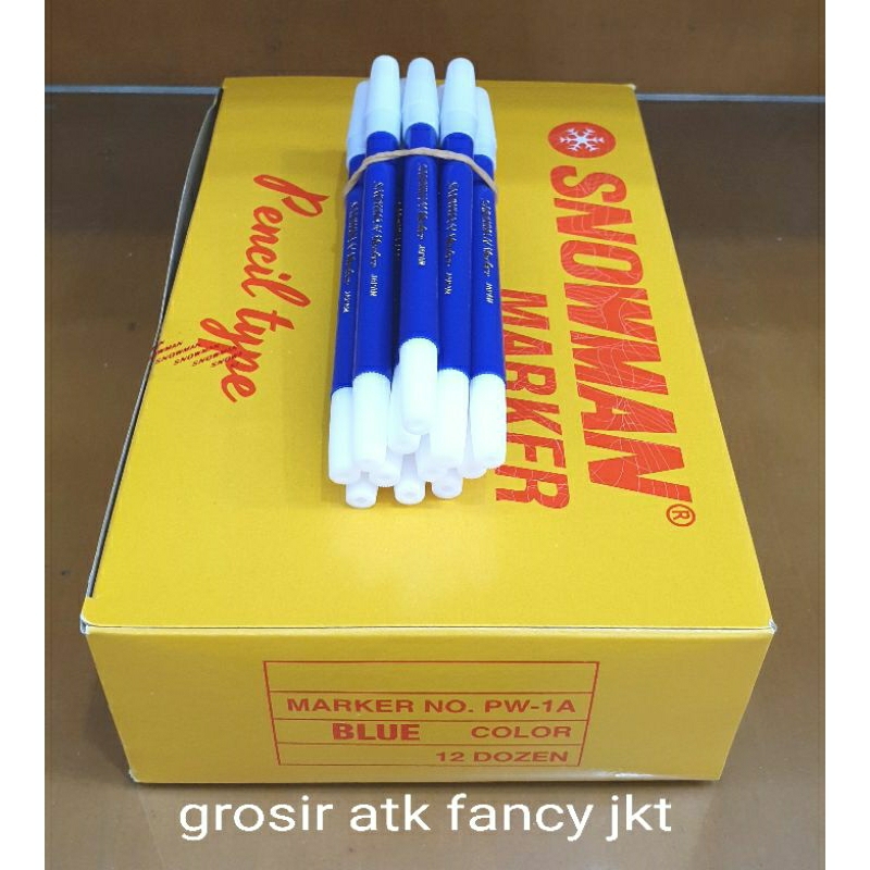 

PW-1A Spidol Kecil Snowman SIGN Pen Marker PW1A BIRU