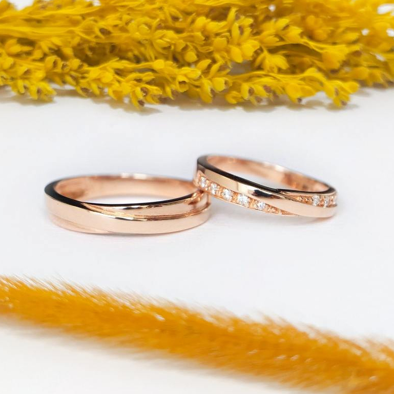 CINCIN KAWIN COUPLE EMAS 12K