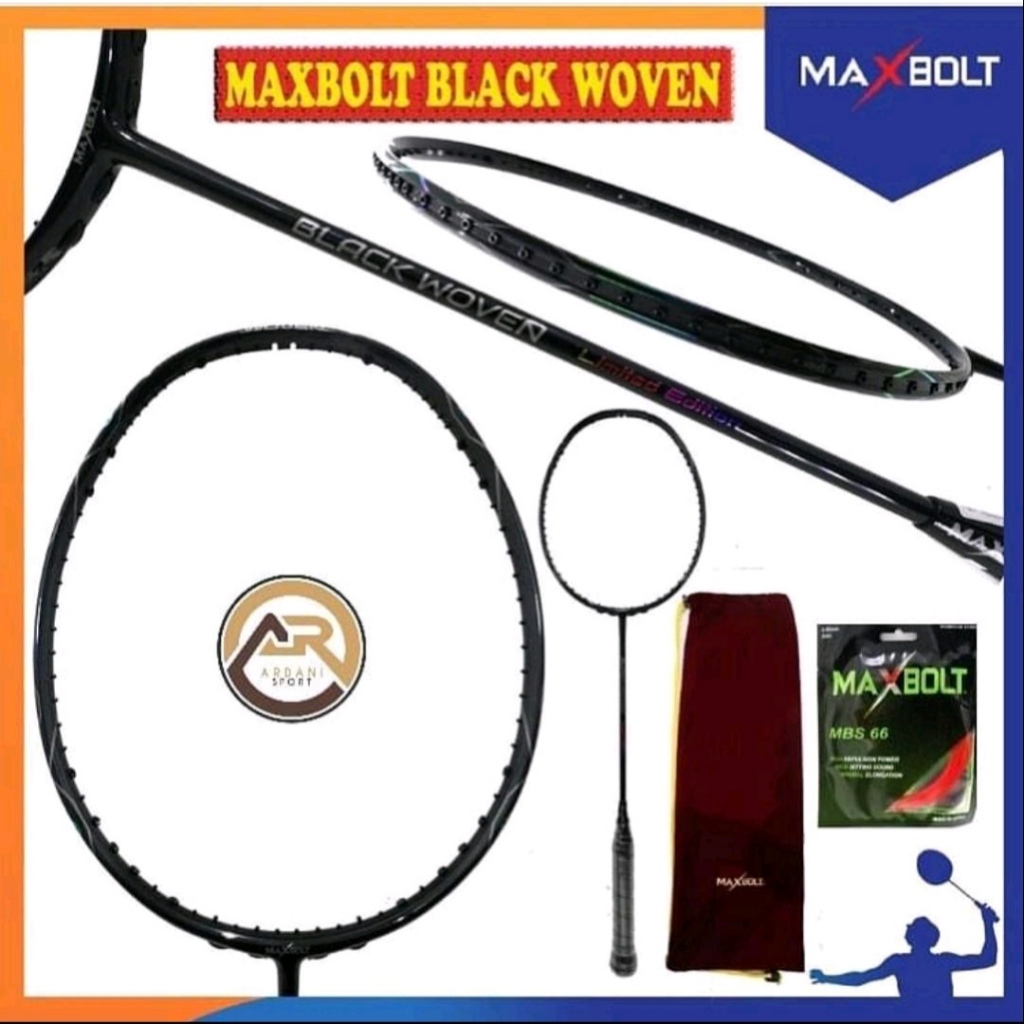 Raket Maxbolt Black Woven Original 100%