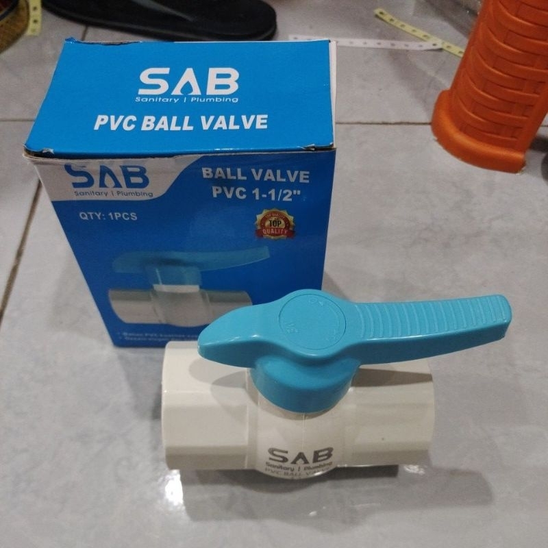 ball Valve PVC 11/2" SAB / ball Valve PVC 1.5" SAB