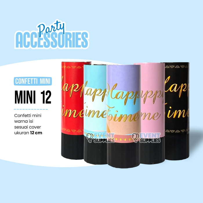 Popper Confetti Party Mini Soft Color Wedding Pesta