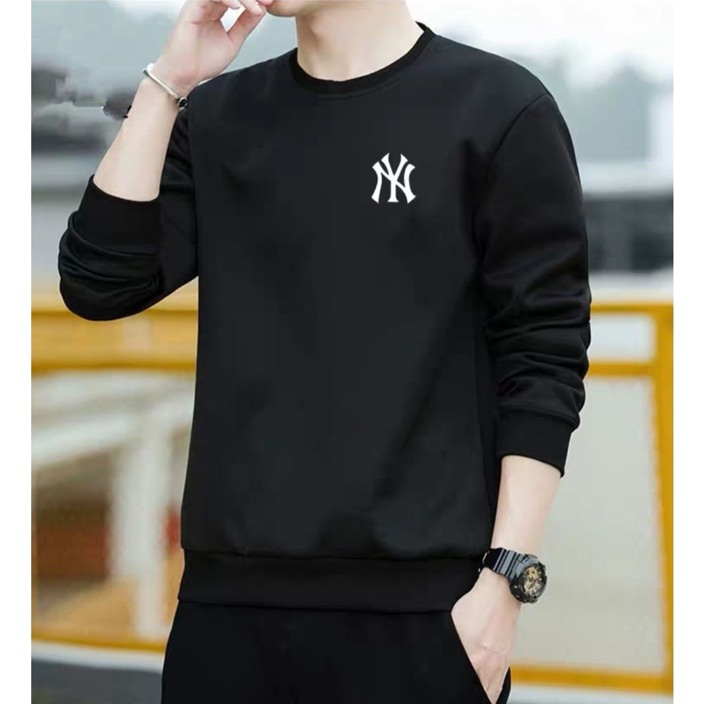 Promo Sale Sweater Keren Bisa COD Kaos Pria Terbaru New York Baju Unisex Cowok Kekinian NYC Sweter Pria Distro Kaos Pria Lengan Panjang Crewneck Cowok Terlaris Kaos Oblong Murah Sweater Cowok Remaja Dewasa