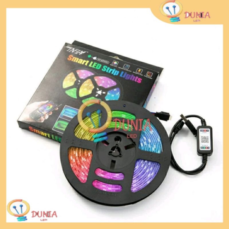 Led Strip 5050 USB 5V RGB / Lampu Led Strip IR Remote 5 Meter