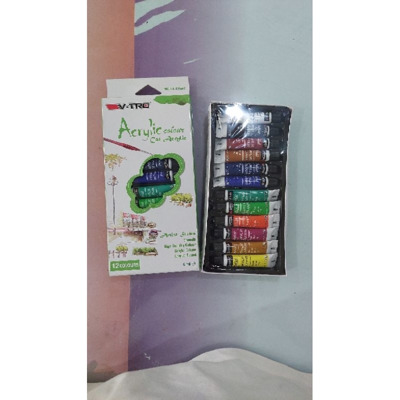 

Cat Akrilik V-Tro 12 warna 6 ml