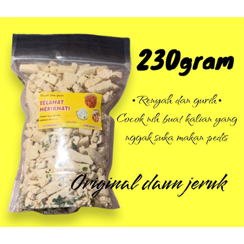 

Basreng original daun jeruk by CEMILAN GOWA / 230gram