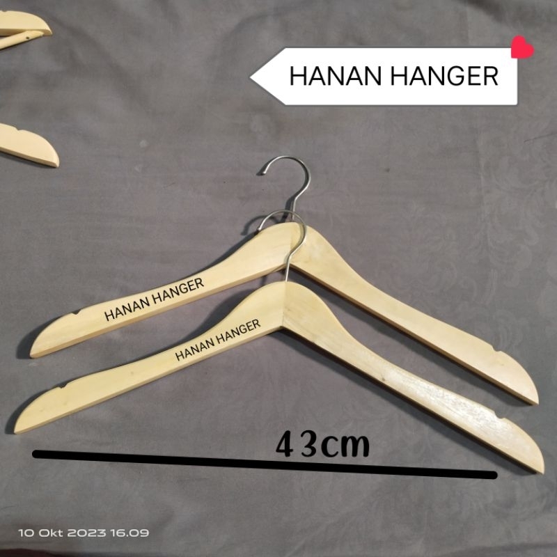 Hanger Distro Hanger Kayu Hanger Dewasa Gantunngan baju 43 cm