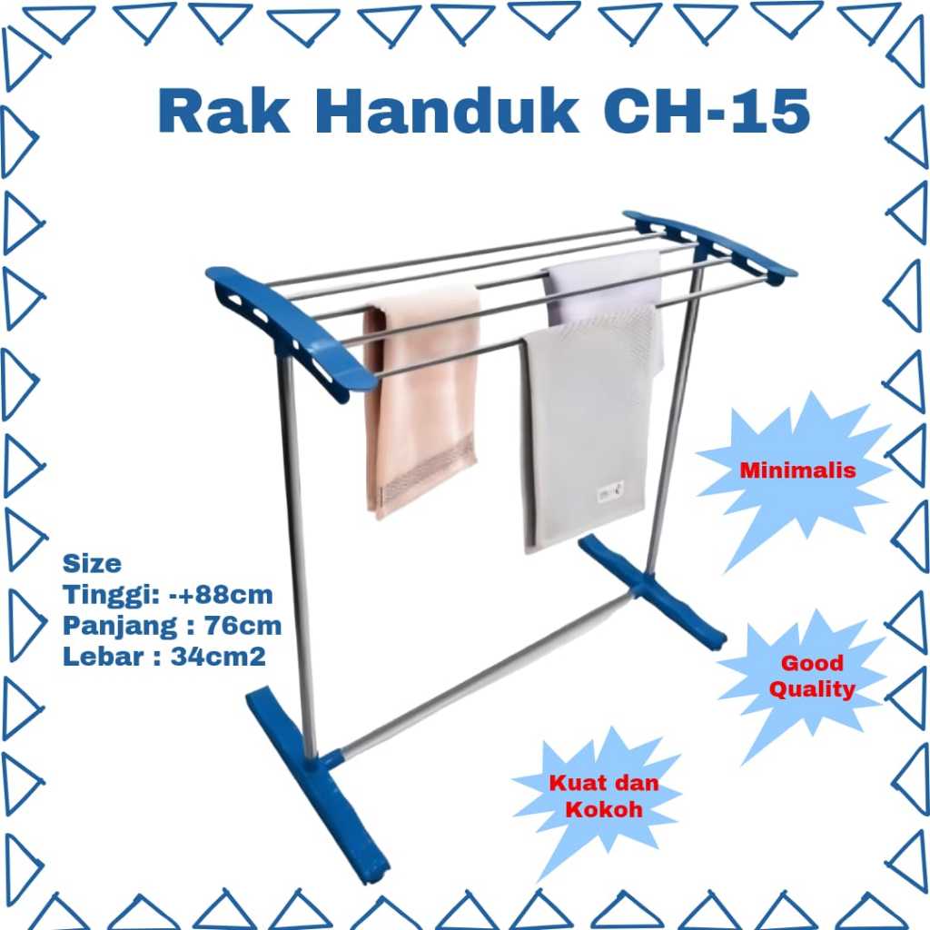 RAK JEMURAN HANDUK DAN PAKAIAN BAJU / STAINLESS RACK LAUNDRY