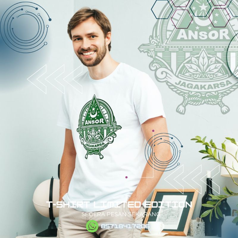 kaos Ansor keren| bisa costom wilayah| Jagakarsa