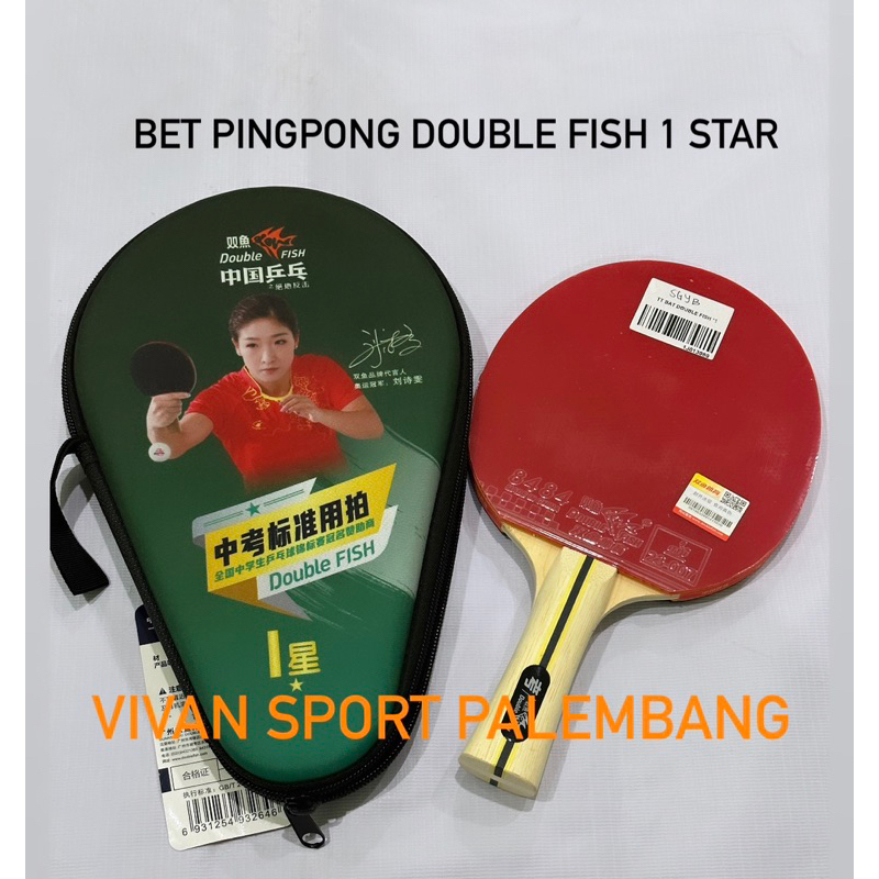 Bet Pingpong Double Fish 1 Star Hard Case Original / Bet Tennis Meja Double Fish