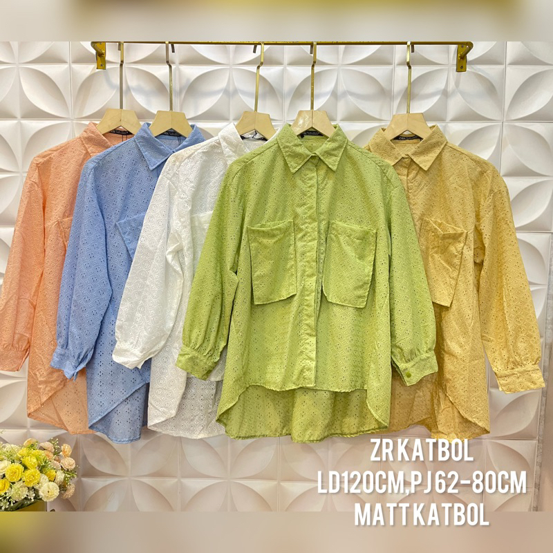 KEMEJA WANITA KATBOL // KEMEJA ZR OVERSIZE