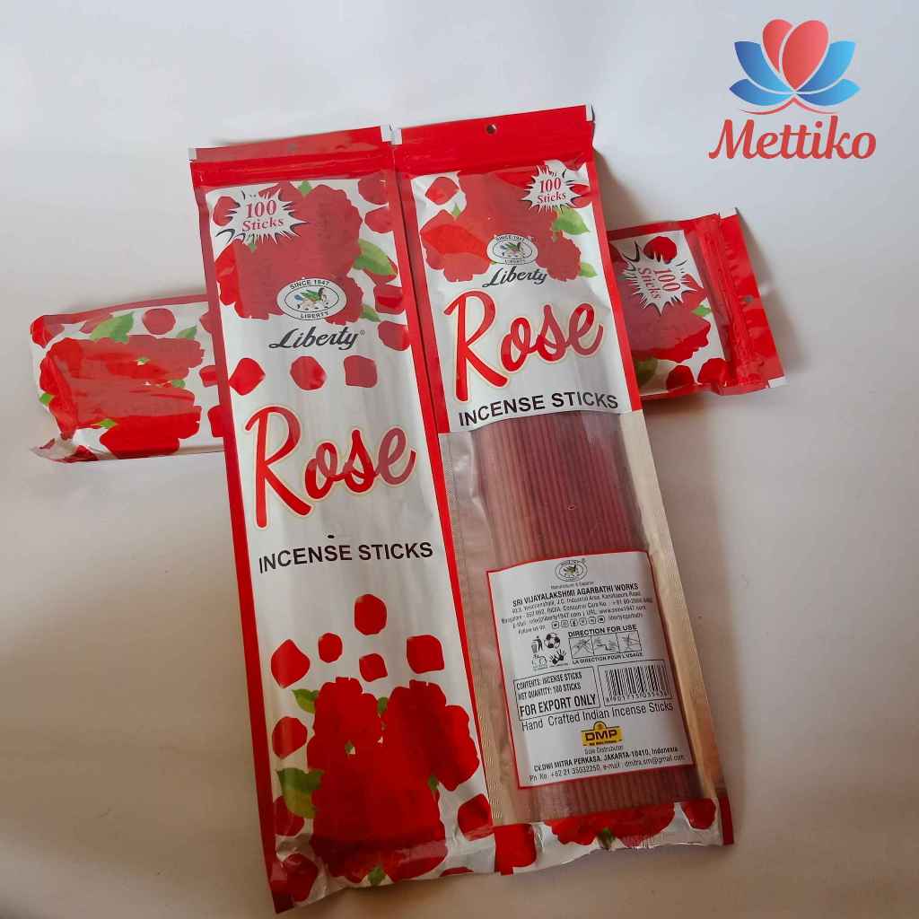 Dupa / Hio Harum India Viji Liberty Rose 100 Sticks