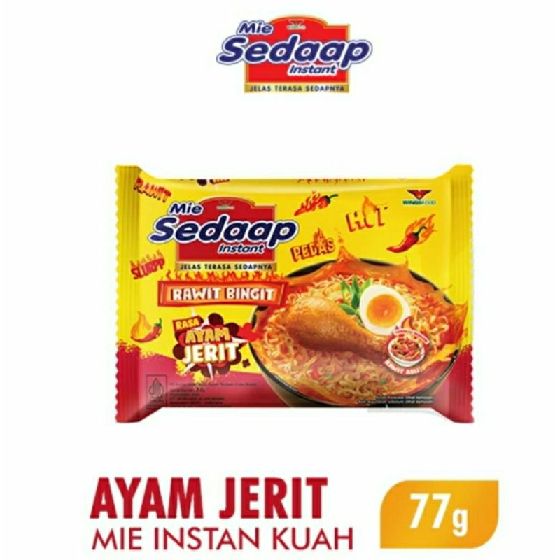 

mie sedap kuah ayam jerit