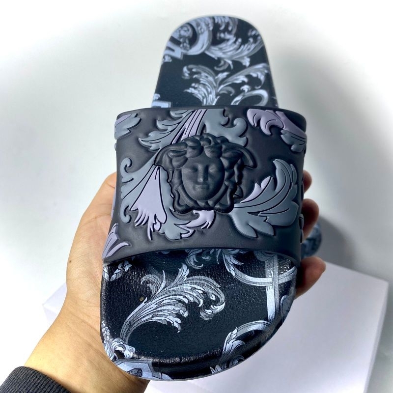 SENDAL VERSACE BLACK PRIA WANITA 100% ORIGINAL