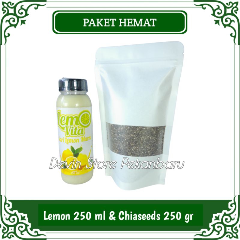 

Paket Hemat Lemovita 250 mL + Chiaseed 250 gram / Jus Sari Lemon / Detoks