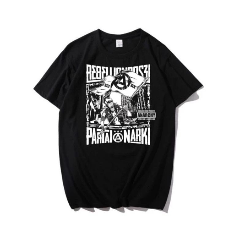 REBELLION ROSE - T-SHIRT REBELLION ROSE PARTAI ANARKI