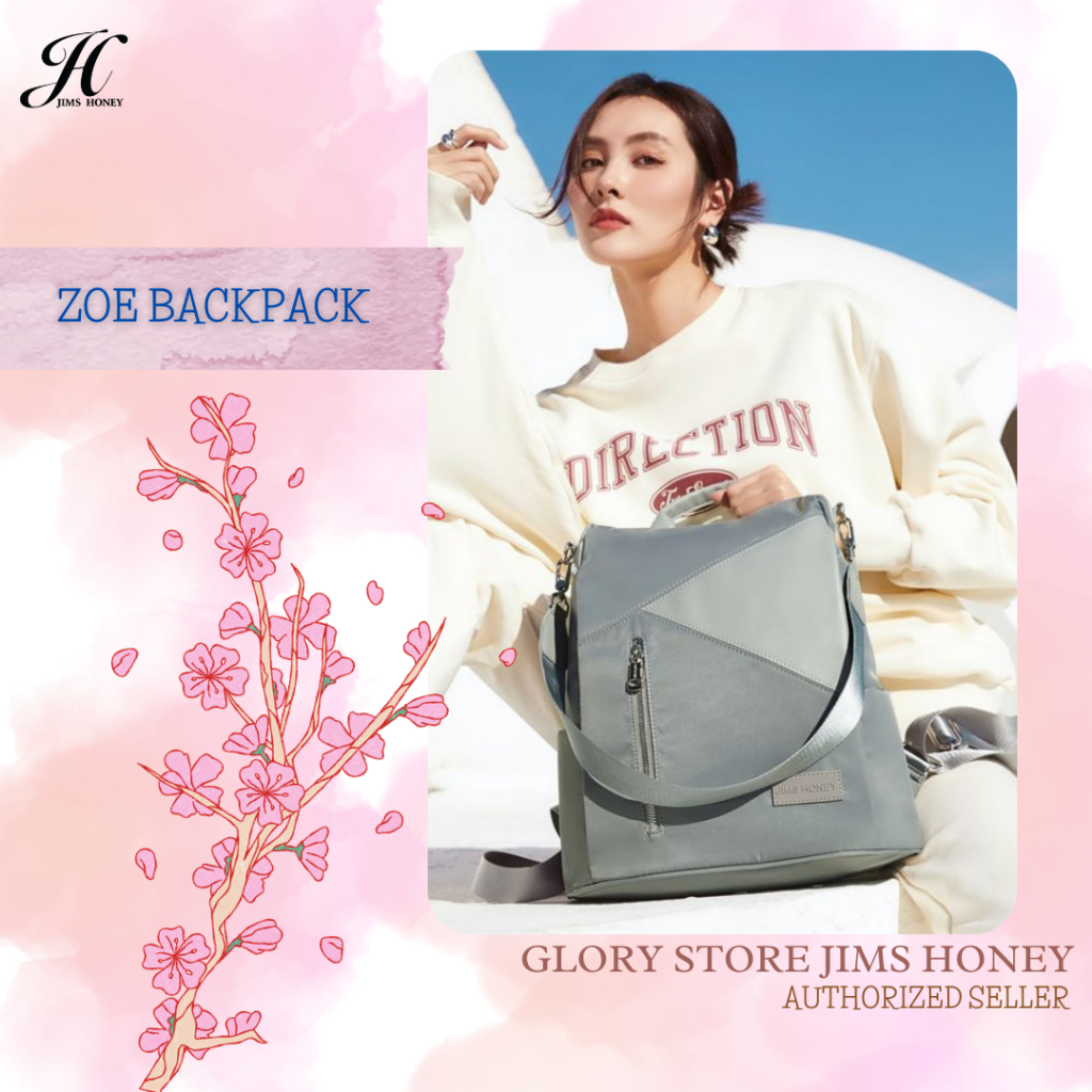 ZOE BACKPACK - JIMS HONEY - TAS RANSEL WANITA ANTI MALING
