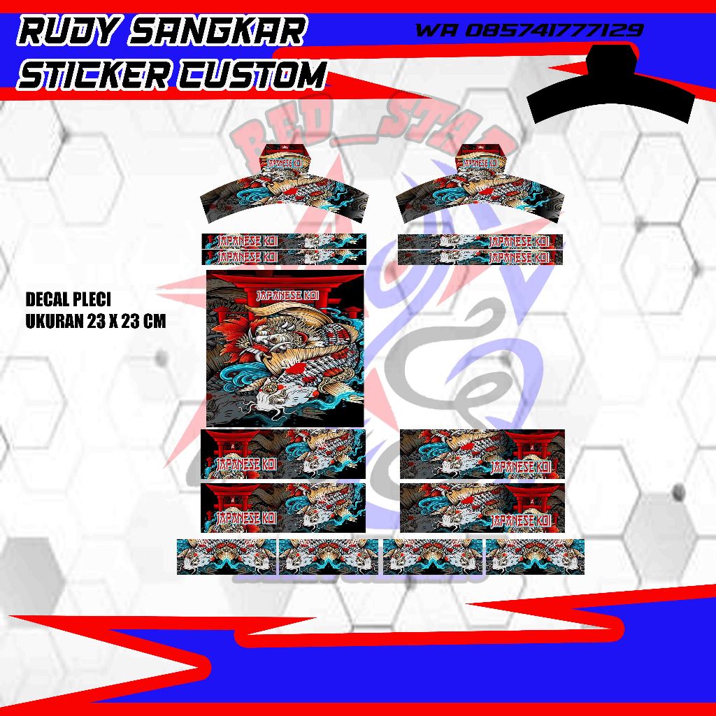 DECAL SANGKAR PLECI SETIKER DECAL SANGKAR BURUNG PLECI STIKER DECAL SANGKAR PLECI