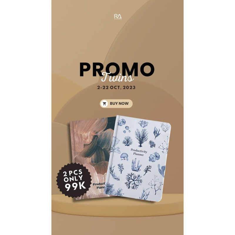 

Productivity Planner by RA Planner 2024| cover bonus silahkan tulis di catatan
