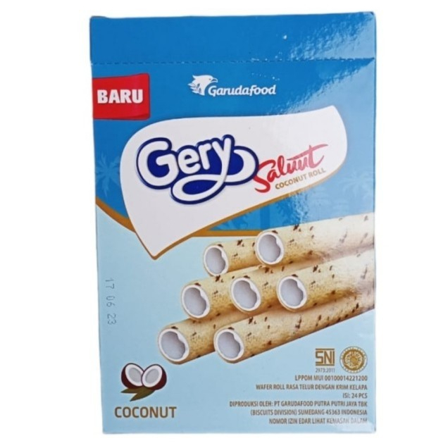 

Gery Saluut Roll Coconut Wafer Roll Krim Kelapa 24s