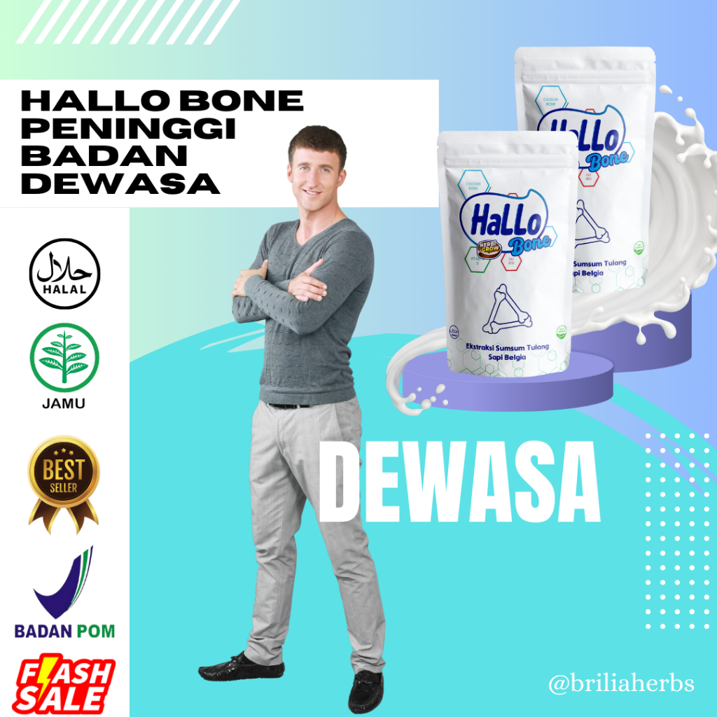 Susu Hilo Bone - Susu Peninggi Badan 5x lebih baik dari susu sapi - peninggi Badan Bpom Grade super 