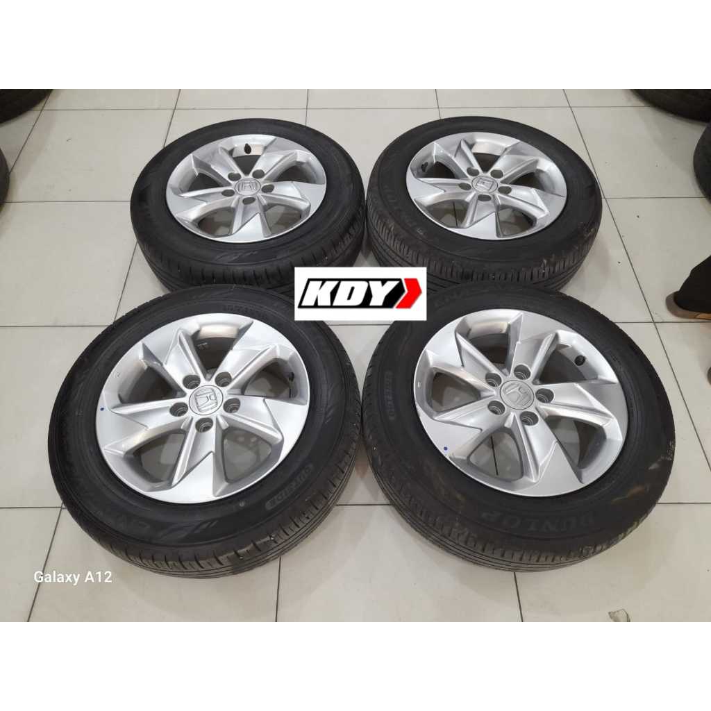 VELG BEKAS COPOTAN STD BRV R16 LEBAR 7 PCD 5X114 ET55 + BAN DUNLOP 215 60 R16 2022
