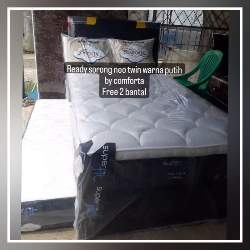 SET SPRING BED SORONG SUPER PIT BY COMFORTA