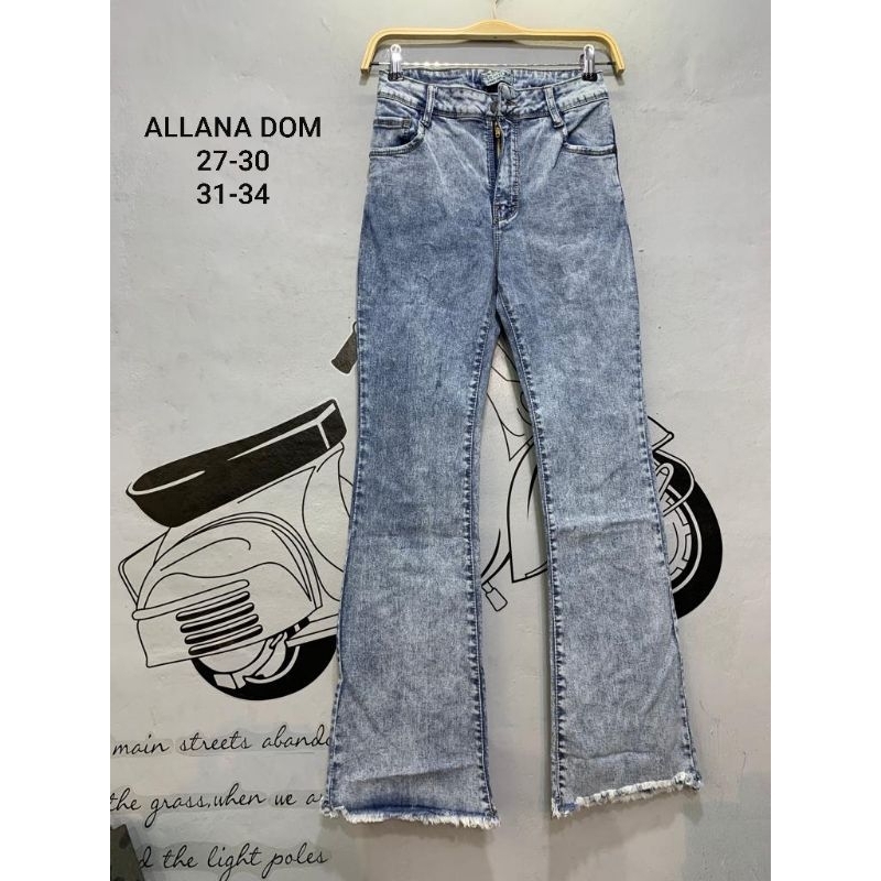 CUTBRAY BRENDA SOBEK TIDAK TEMBUS/CUTBRAY WANITA ALANA SNOW KAKI RAWIS EVODOM JEANS