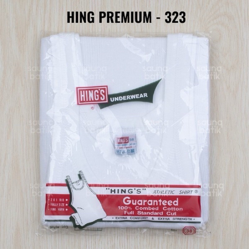 SINGLET HINGS HONGKONG HIJAU ASLI SIZE 32-36