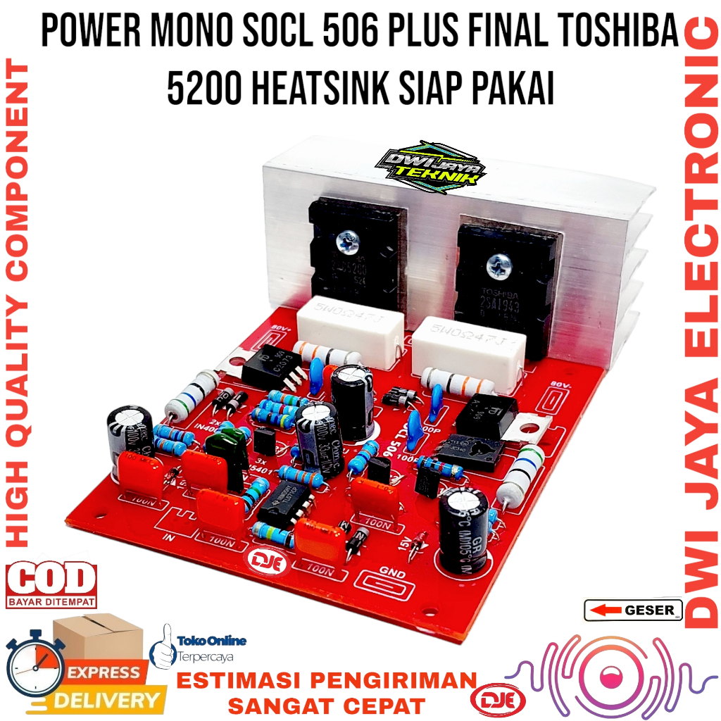 Power SOCL 506 Mono Final Toshiba 5200 Heatsing
