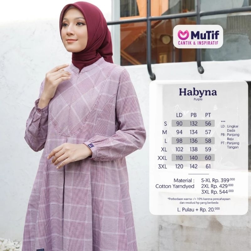 MUTIF HABYINA /BUSANAMUSLIM/MUTIF/100% ORIGINAL