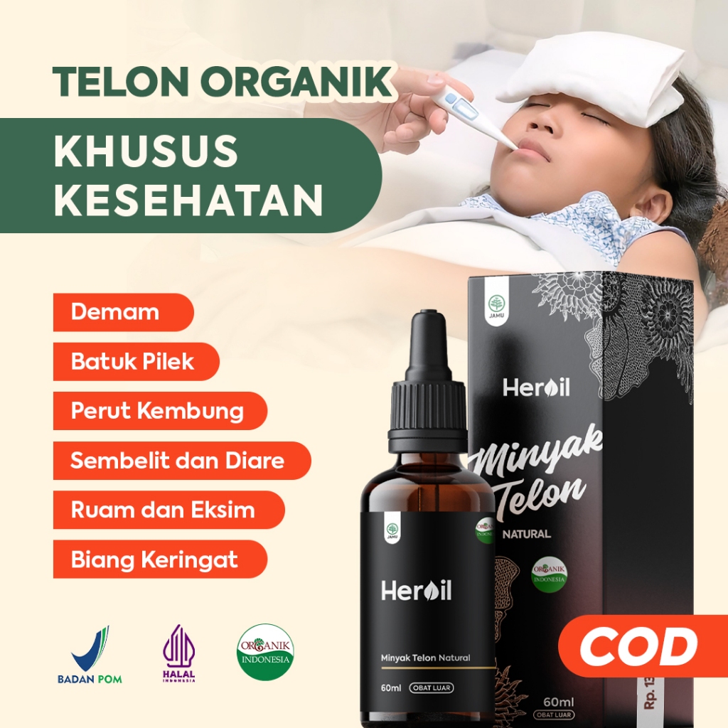 Minyak Telon Essential Oil Perawatan Plus Aromaterapi Baby Bayi Anak Premium Organik Organic HEROIL