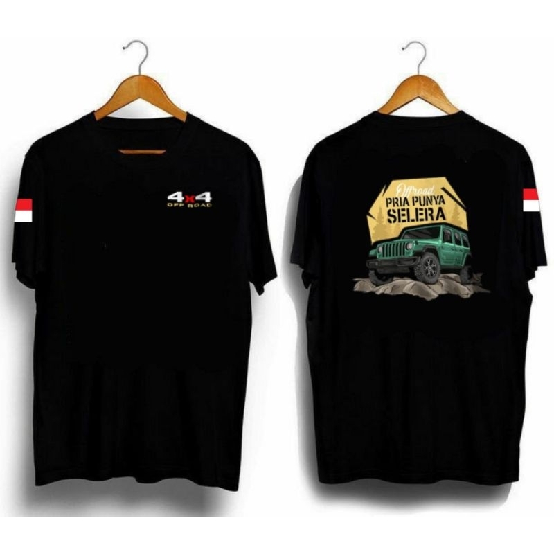 KAOS 4X4 OFFROAD PRIA PUNYA SELARA || KAOS PETUALANG || DTF PRINTING