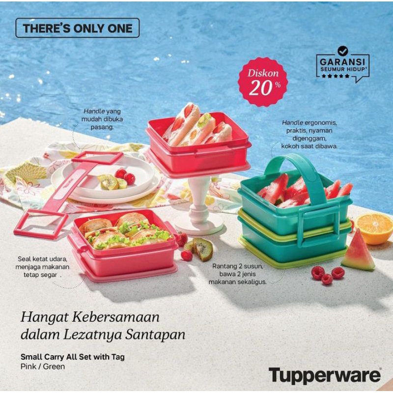 Small carry all set tupperware / rantang tupperware